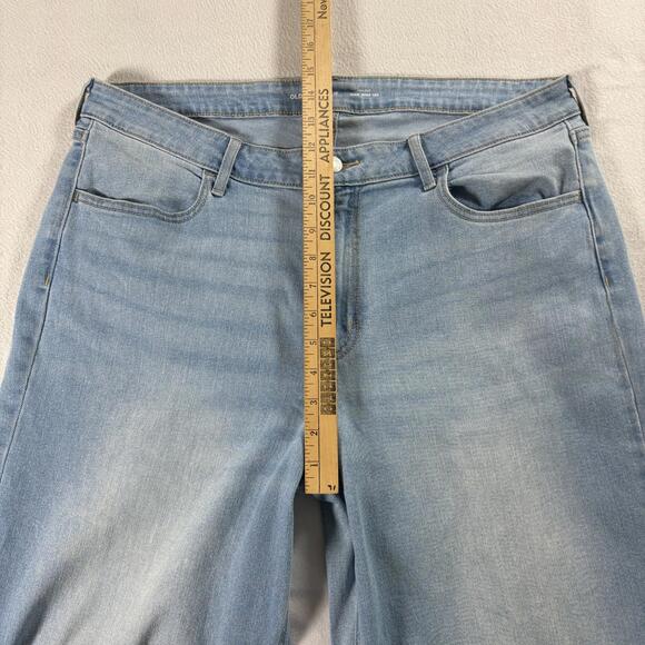 Old Navy Wow Wide Leg Womens 16 High Rise Light Wash Y2K Vintage 90S Jeans - Picture 8 of 9
